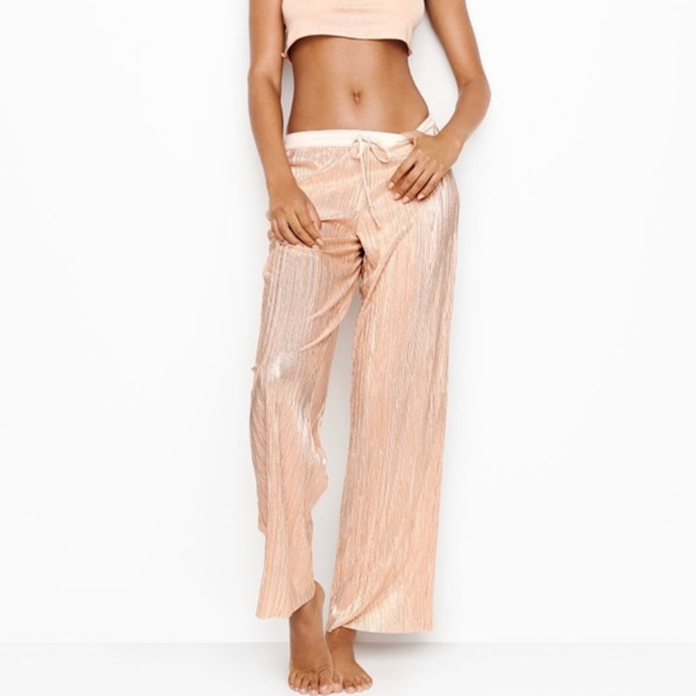Victoria’s Secret shine pleat pajama pants